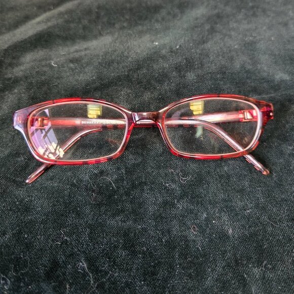 Burberry by Safilo Red Plaid Glasses - Picture 2 of 5